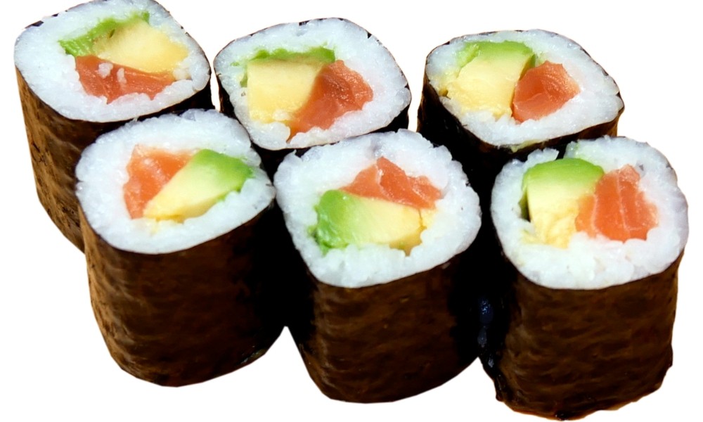 80. Sake Avo Maki (Lachs, Avocado)